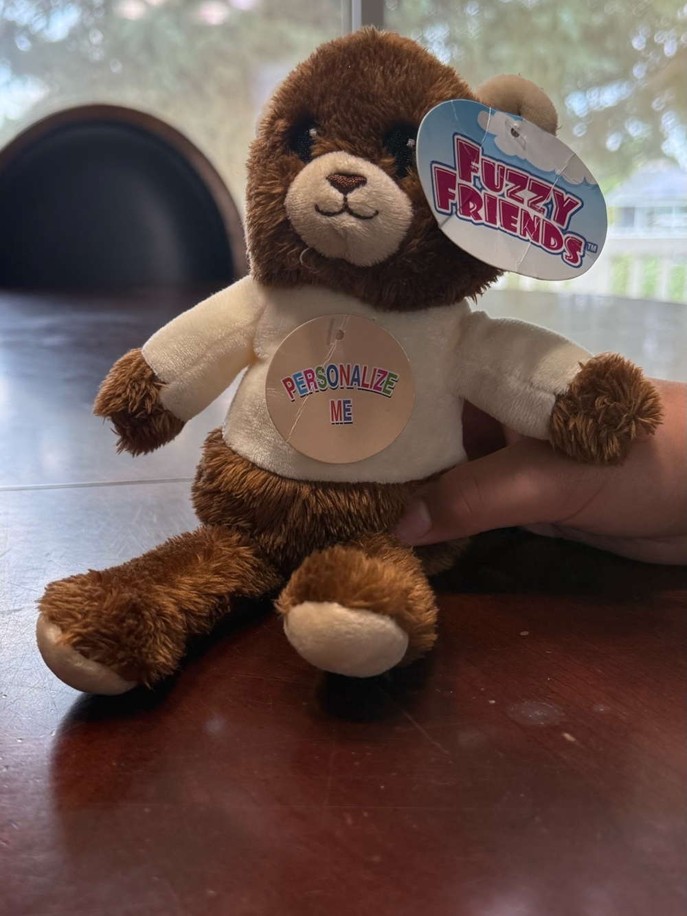 FRIENDS Brown and Cream Fuzzy Friends Plush Bear